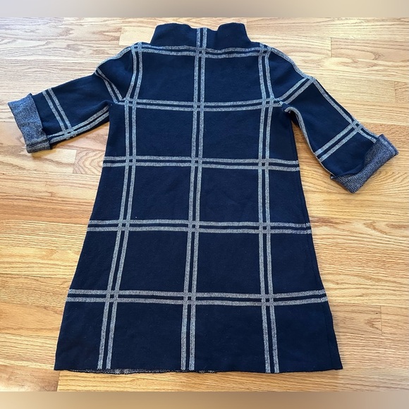 Anthropologie Moth Blue Window Paned
Wool Blend Mock Neck Tunic Sweater - Size S - Picture 2 of 10
